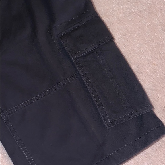 Nautica Belted Cargo Shorts, Dark Gray, Size 30 - Picture 2 of 7